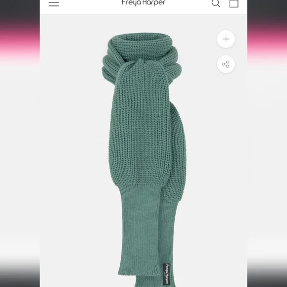 Freya Harper, Wool Blend Shrug Scarf - Picture 2 of 3